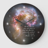 Psalmen 19 Inspiration Große Wanduhr (Vorderseite)