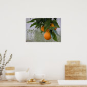 Psalmen 1:1-3 Schrift Drucken Poster (Küche)