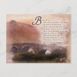 Psalmen 1:1-3 Selig ist der Mann, der... Postkarte