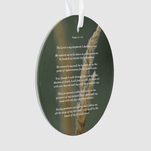 Psalmen 23: 1-6 ornament (Vorderseite)