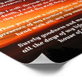 Psalmen 23: 1-6 poster (Ecke)