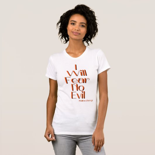 Psalmen 23:4 Bibelverse Zitat Frauen T - Shirt (Vorne ganz)