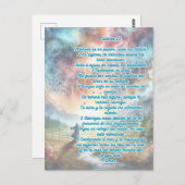 Psalmen 23 auf Spanisch Postkarte (Vorne/Hinten)