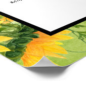 Psalmen 23 Goldene Sonnenblumen Grenze Poster (Ecke)