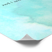 Psalmen 23 Hintergrund Wasserfarbe Poster (Ecke)