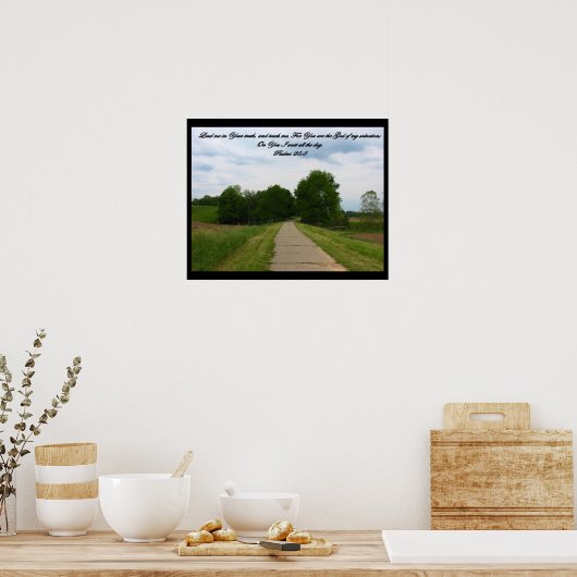 Psalmen 25:5 Poster (Küche)
