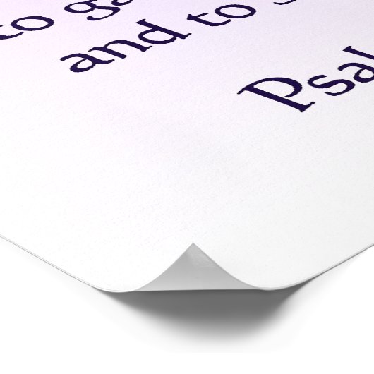 Psalmen 27:1-4 poster (Ecke)