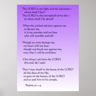 Psalmen 27:1-4 poster