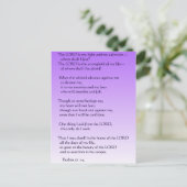 Psalmen 27:1-4 postkarte (Stehend Vorderseite)