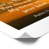 Psalmen 31: 14-15 poster (Ecke)