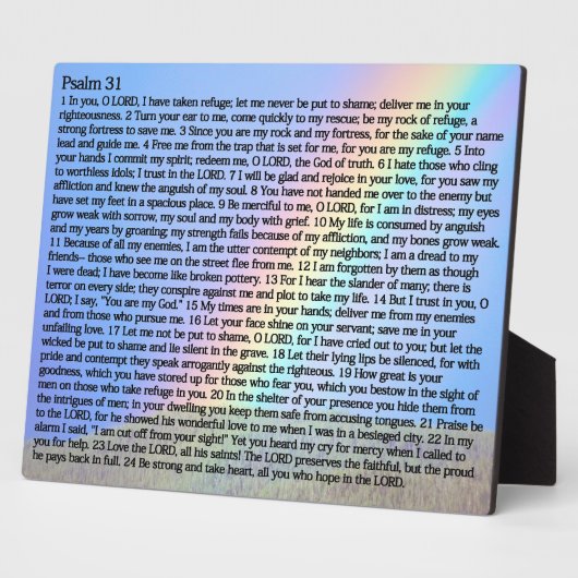 Psalmen 31:1-24 fotoplatte (Seite)