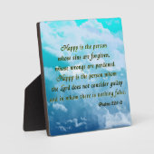 Psalmen 32:1-2 fotoplatte (Vorderseite)