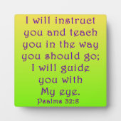 Psalmen 32:8 fotoplatte (Vorderseite)