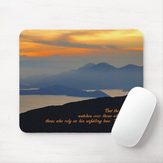Psalmen 33:18 Inspiration Mousepad (Mit Mouse)