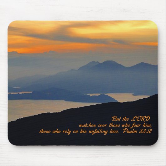 Psalmen 33:18 Inspiration Mousepad (Vorne)