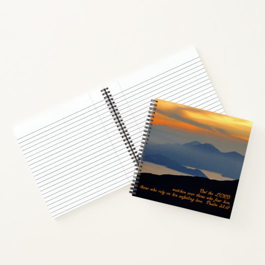 Psalmen 33:18 Inspiration Notizblock (Innenseite)