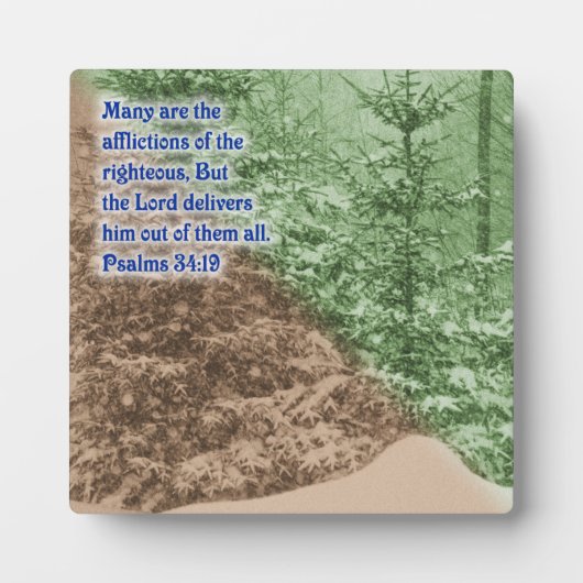 Psalmen 34:19 fotoplatte (Vorderseite)