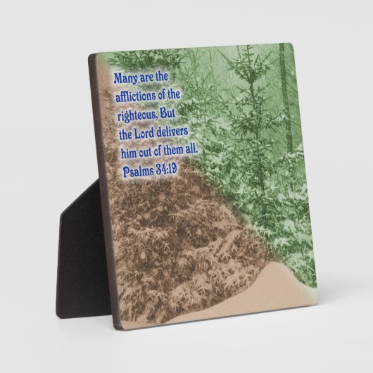 Psalmen 34:19 fotoplatte (Vorderseite)