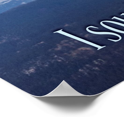 Psalmen 34:4 Panorama Poster (Ecke)