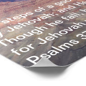 Psalmen 37:23-24 Poster (Ecke)