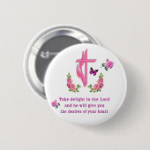 Psalmen 37:4 button (Vorne & Hinten)