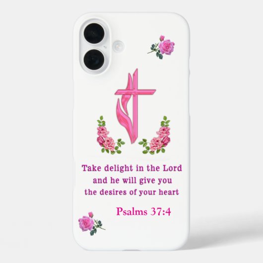 Psalmen 37:4 Case-Mate iPhone hülle (Rückseite)
