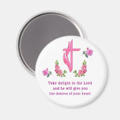 Psalmen 37:4 magnet (Vorderseite/Rückseite)