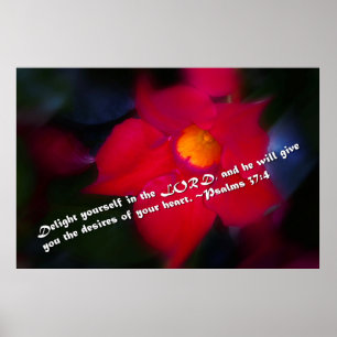 Psalmen 37:4 poster