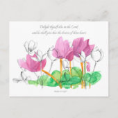 Psalmen 37:4 Schrift Freut euch im Herrn Postkarte (Vorderseite)