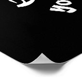 Psalmen 37:4 Schwarze Grenze Poster (Ecke)