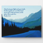 Psalmen 43:3 Inspiration Fotoplatte (Vorderseite)