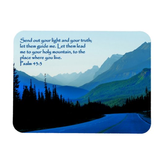 Psalmen 43:3 Inspiration Magnet (Horizontal)