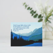 Psalmen 43:3 Inspiration Postkarte (Stehend Vorderseite)