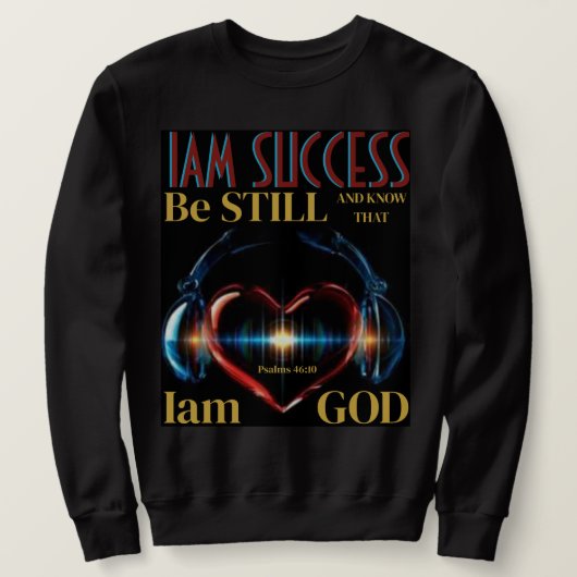 Psalmen 46:10 sweatshirt (Design vorne)