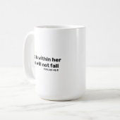 Psalmen 46:5 Gott ist in ihrem Bibelverse Kaffeetasse (Vorderseite Links)