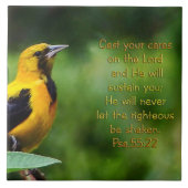 Psalmen 55:22 Inspiration Fliese (Vorderseite)