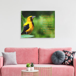 Psalmen 55:22 Inspiration Leinwanddruck