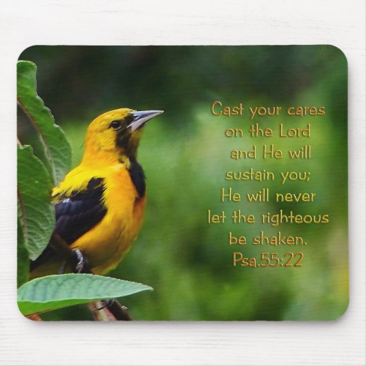 Psalmen 55:22 Inspiration Mousepad (Vorne)