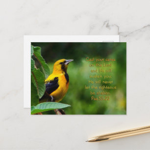 Psalmen 55:22 Inspiration Postkarte