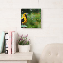 Psalmen 55:22 Inspiration Quadratische Wanduhr