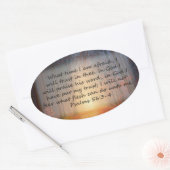 Psalmen 56: 3-4 ovaler aufkleber (Umschlag)