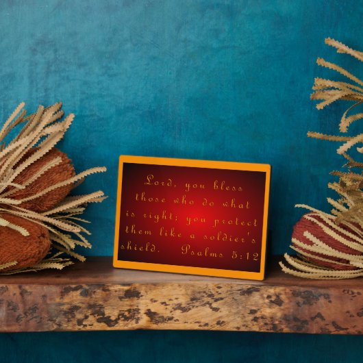 Psalmen 5:12 fotoplatte (Seite)