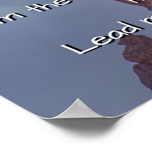 Psalmen 61:1-2 poster (Ecke)