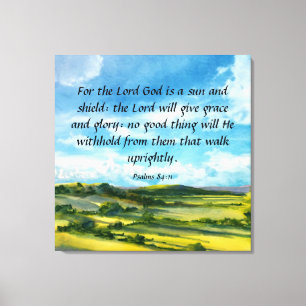 Psalmen 84:11 Canvas Print Leinwanddruck