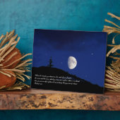 Psalmen 8:3,4 Schrift Inspiration Fotoplatte (Seite)