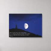 Psalmen 8:3,4 Schrift Inspiration Leinwanddruck (Vorderseite)