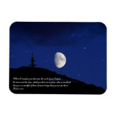 Psalmen 8:3,4 Schrift Inspiration Magnet (Horizontal)