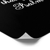 Psalmen 8:3,4 Schrift Inspiration Poster (Ecke)