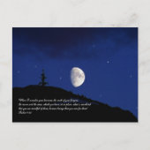 Psalmen 8:3,4 Schrift Inspiration Postkarte (Vorderseite)