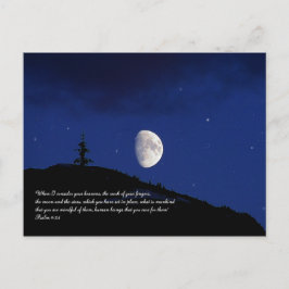 Psalmen 8:3,4 Schrift Inspiration Postkarte